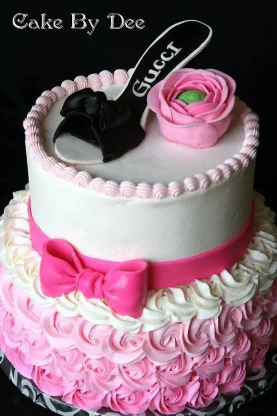 pink colour birthday cakes