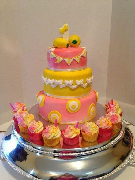 pink lemonade birthday cake