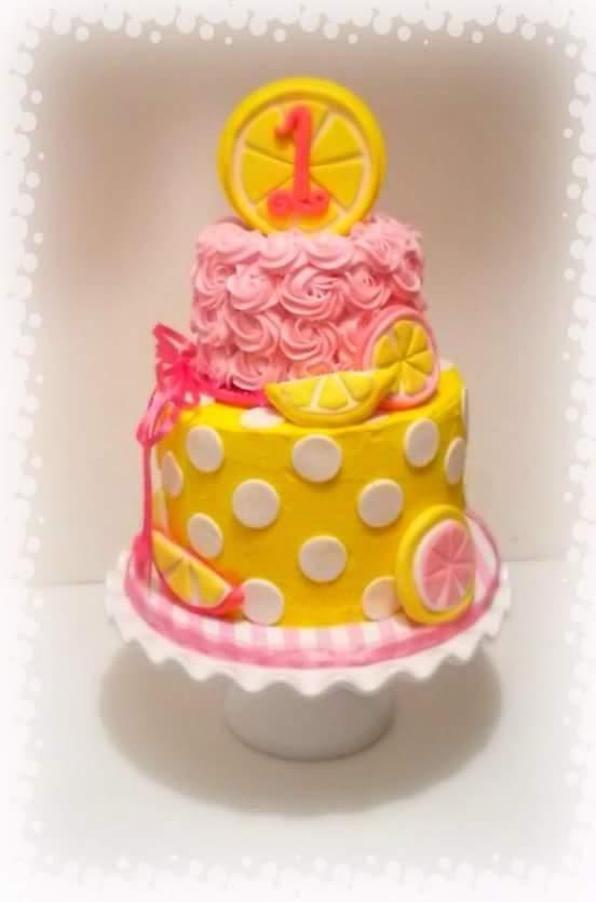 pink lemonade birthday cake
