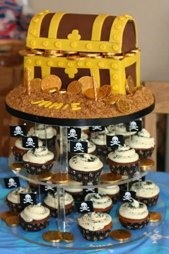 pirate treasure chest birthday cake