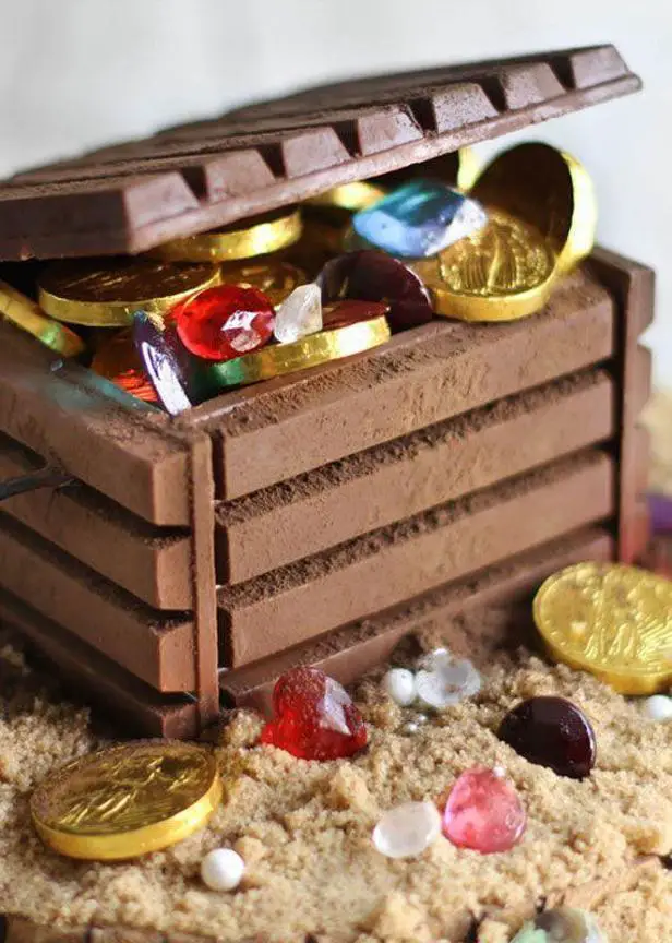 pirate treasure chest birthday cake