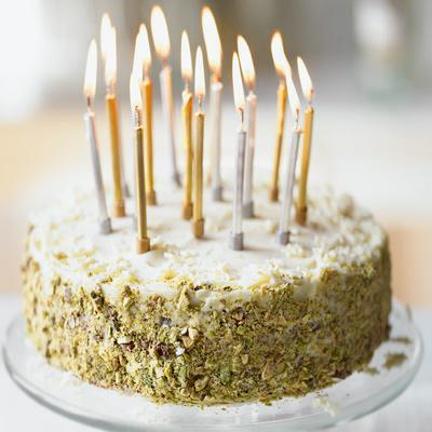 pistachio birthday cake