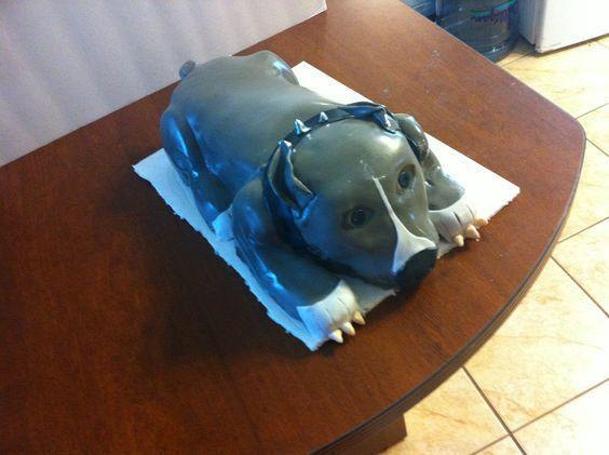 pitbull birthday cake