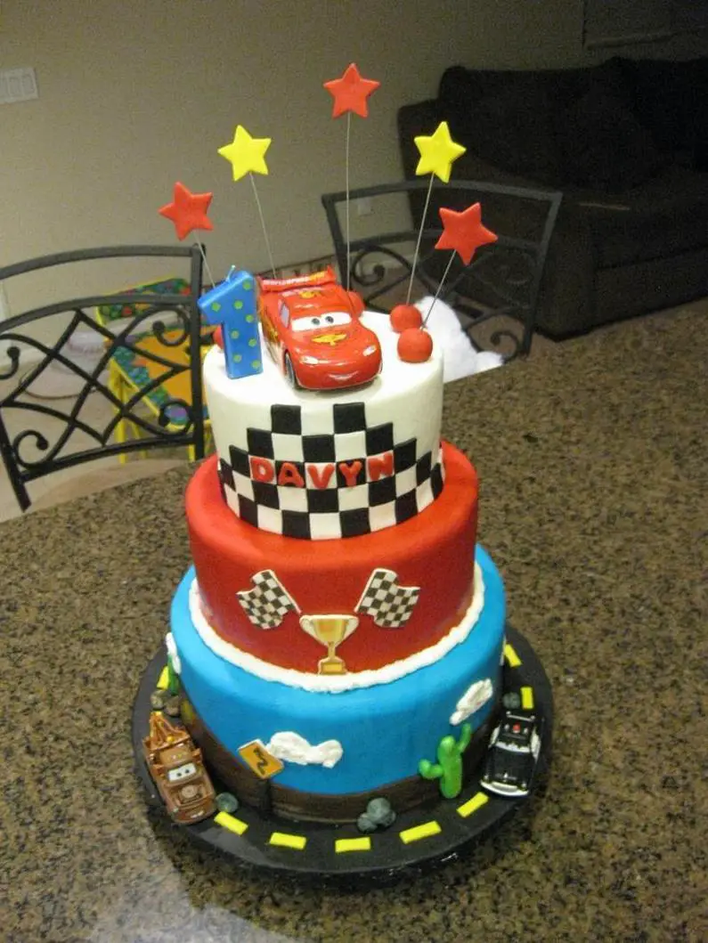 Pixar cars birthday cake