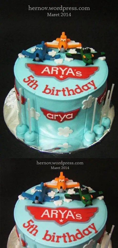 planes birthday cakes