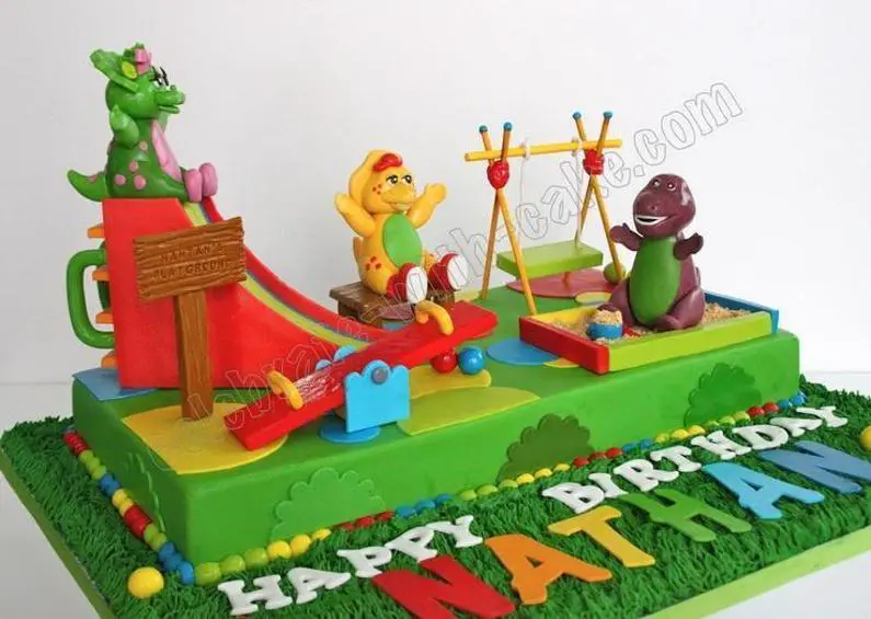 playground birthday cake