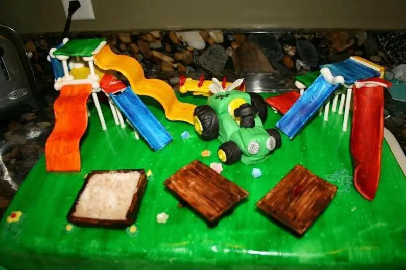 playground birthday cake