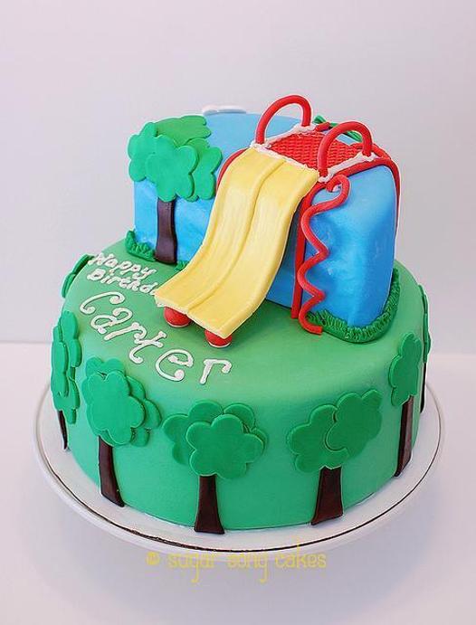 playground birthday cake