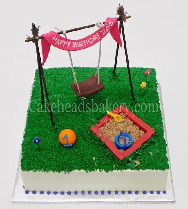 playground birthday cake