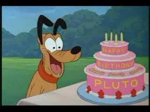pluto birthday cake
