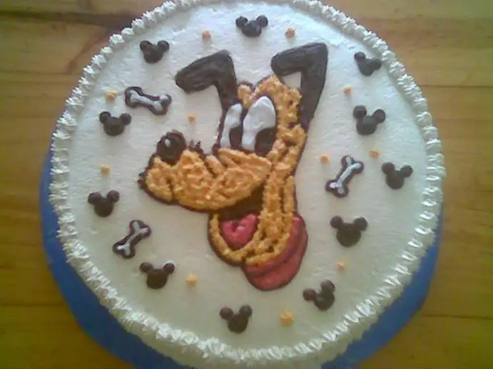 pluto birthday cake
