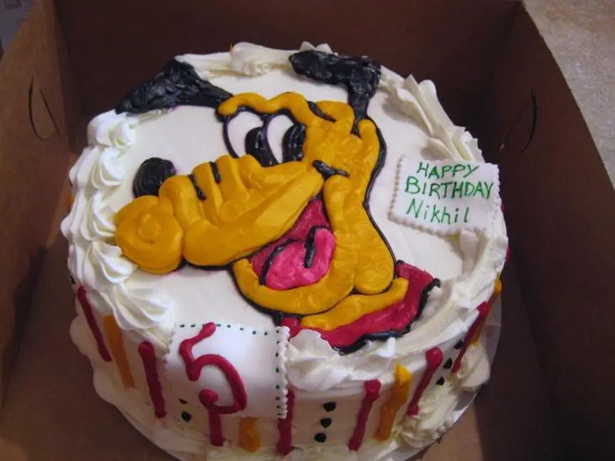 pluto birthday cake