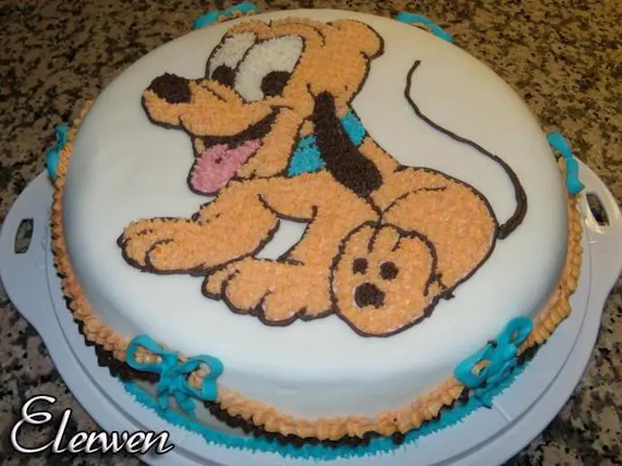 pluto birthday cake