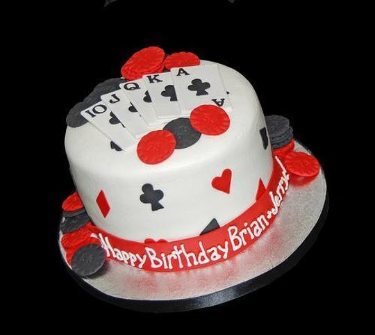 poker themed birthday cakes