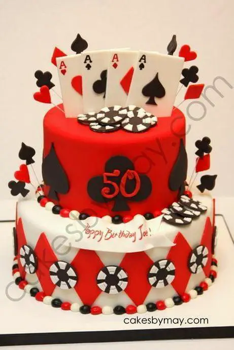 poker themed birthday cakes