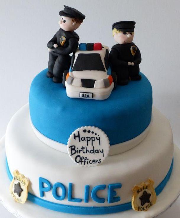 policeman birthday cake