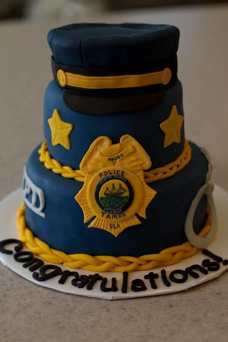policeman birthday cake