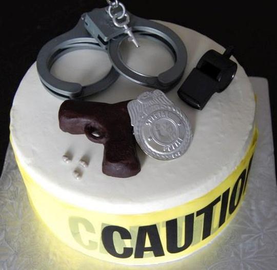 policeman birthday cake