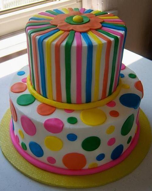 polka dots birthday cakes