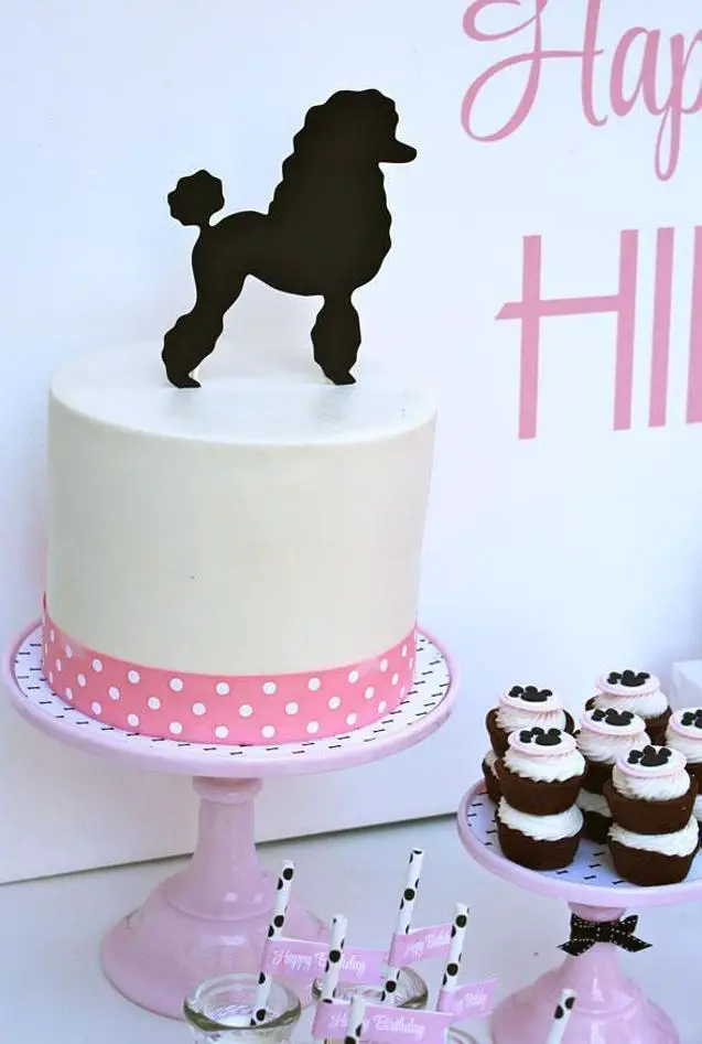 poodle birthday cake