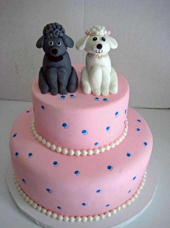 poodle birthday cake