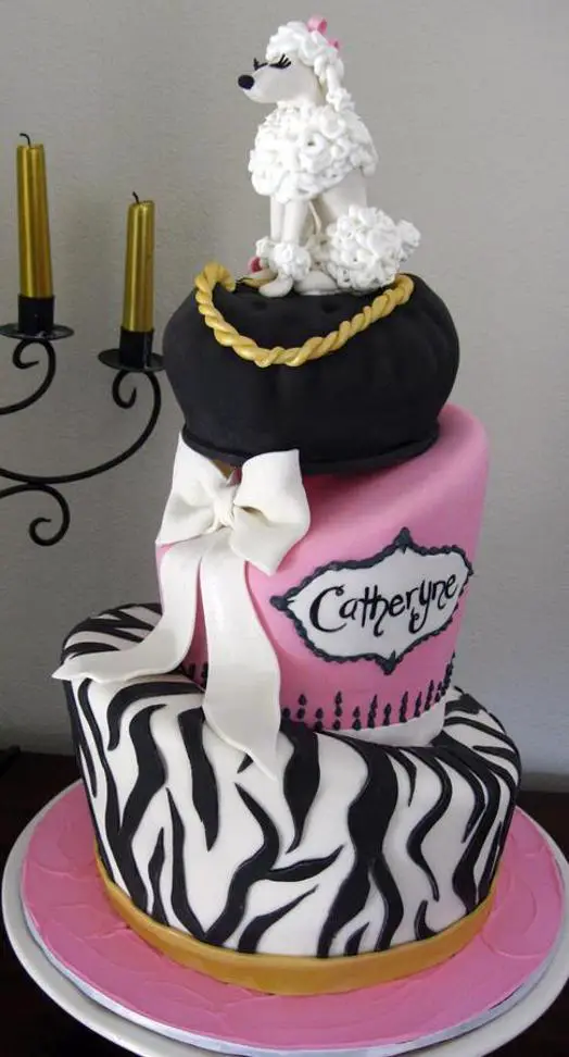 poodle birthday cake