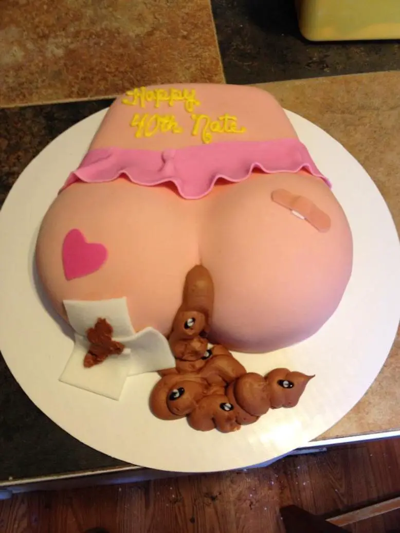 poop birthday cakes
