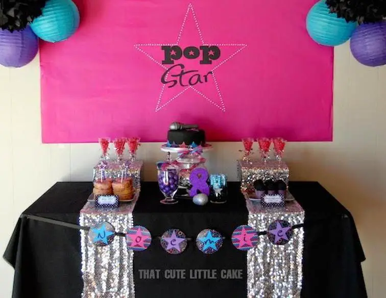 pop star birthday cake