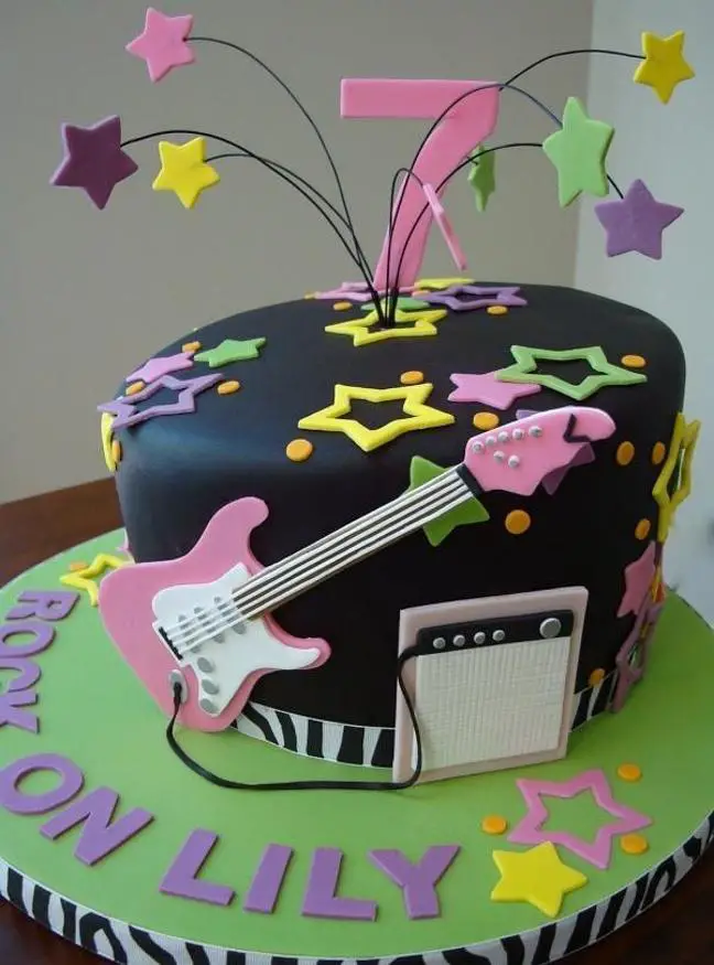 pop star birthday cake