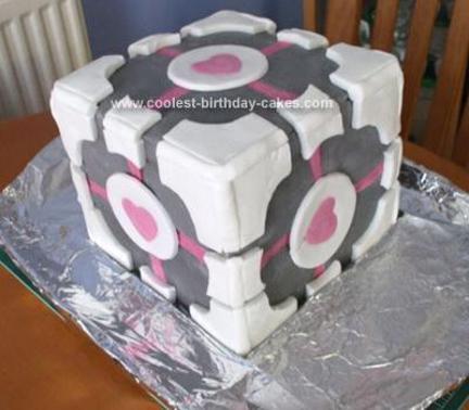 Portal 2 birthday cake