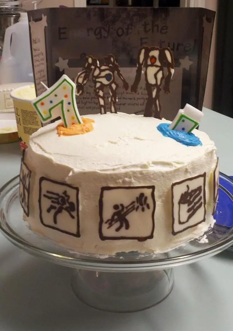 Portal 2 birthday cake