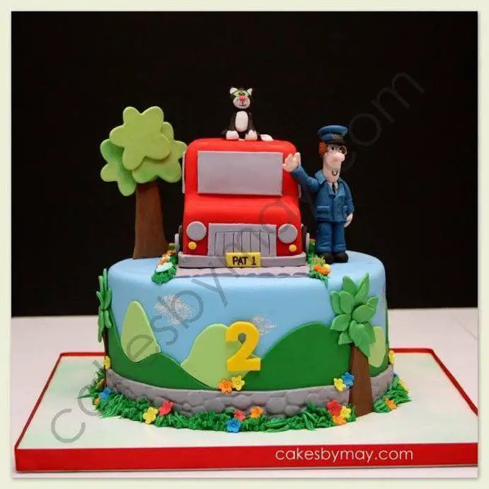 postman pat birthday cakes