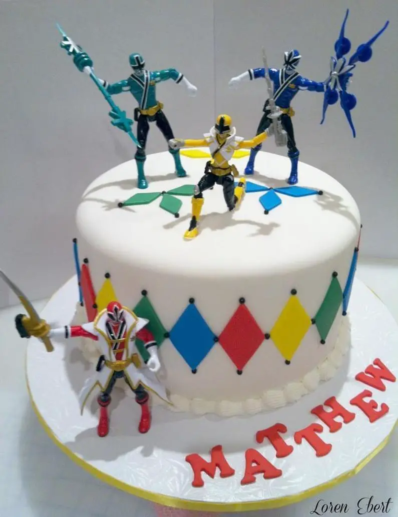 power rangers birthday cake