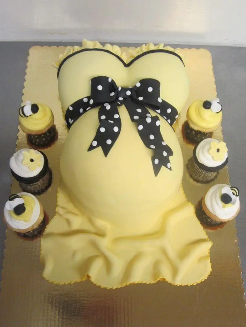 pregnant birthday cake