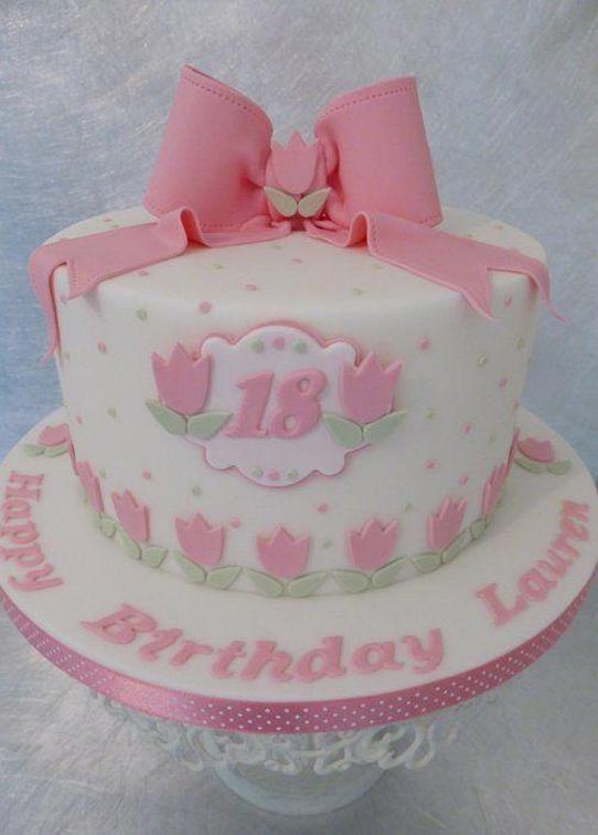 pretty 18th birthday cakes