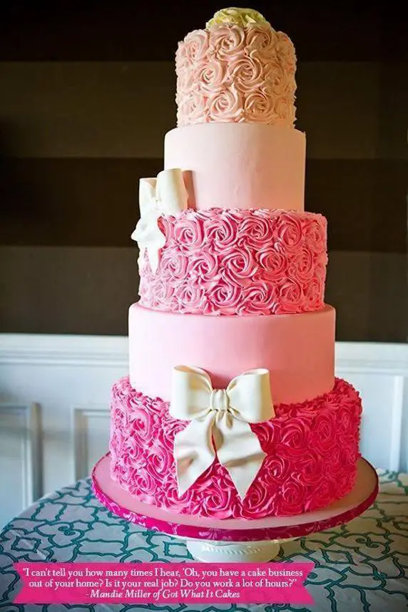 pretty pink birthday cakes
