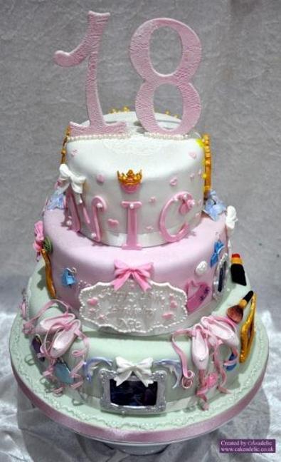 princess 18th birthday cakes