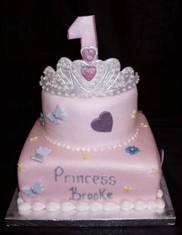 princess 2 tier birthday cake