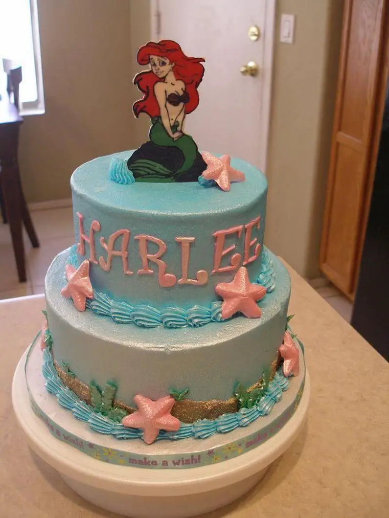 princess ariel birthday cakes