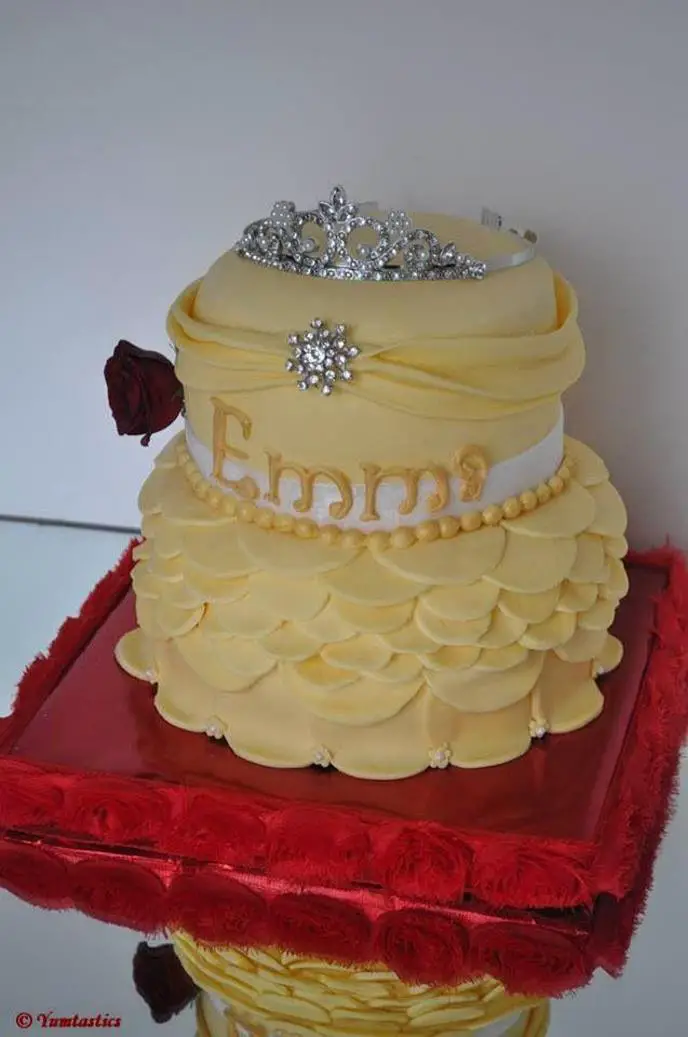 princess belle birthday cake