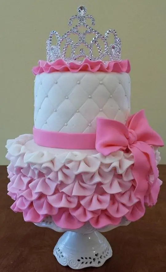 princess crown birthday cake ideas