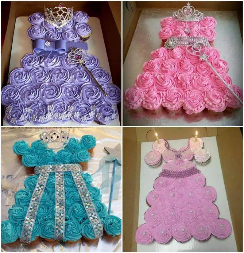 princess dress birthday cake
