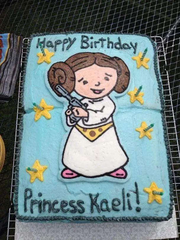 princess leia birthday cake