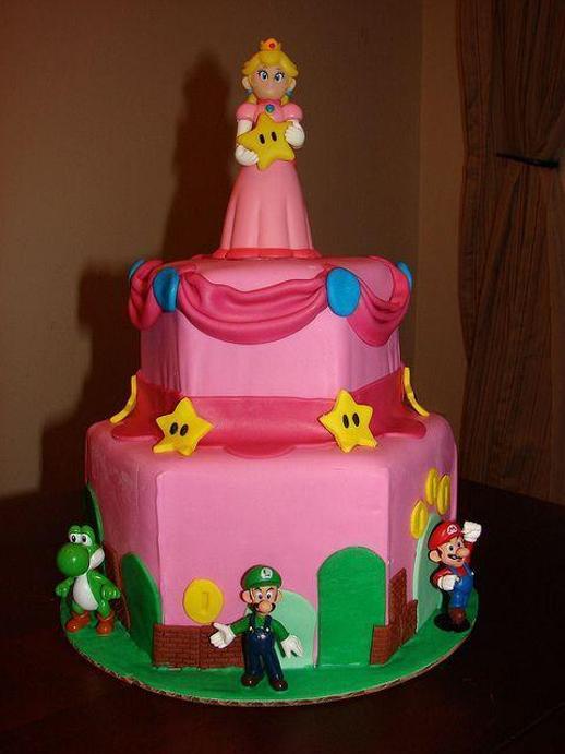 princess peach birthday cake