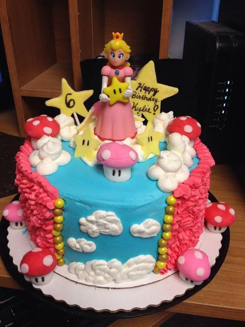 princess peach birthday cake