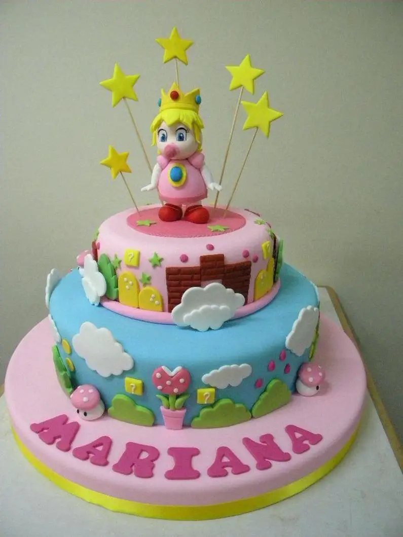 princess peach birthday cake