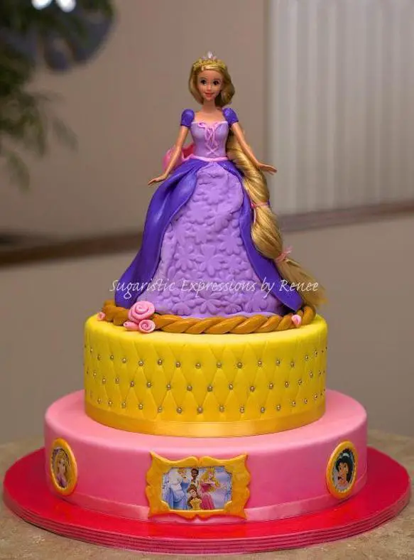 princess rapunzel birthday cake