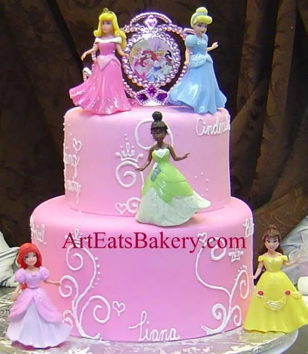 princesses birthday cake