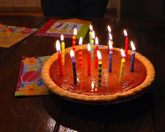 pumpkin pie birthday cake