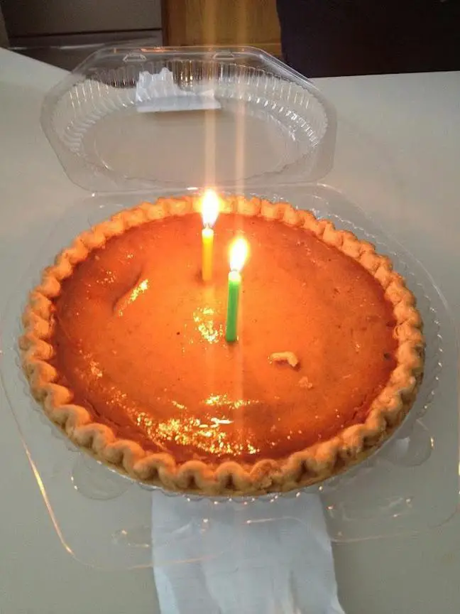 pumpkin pie birthday cake